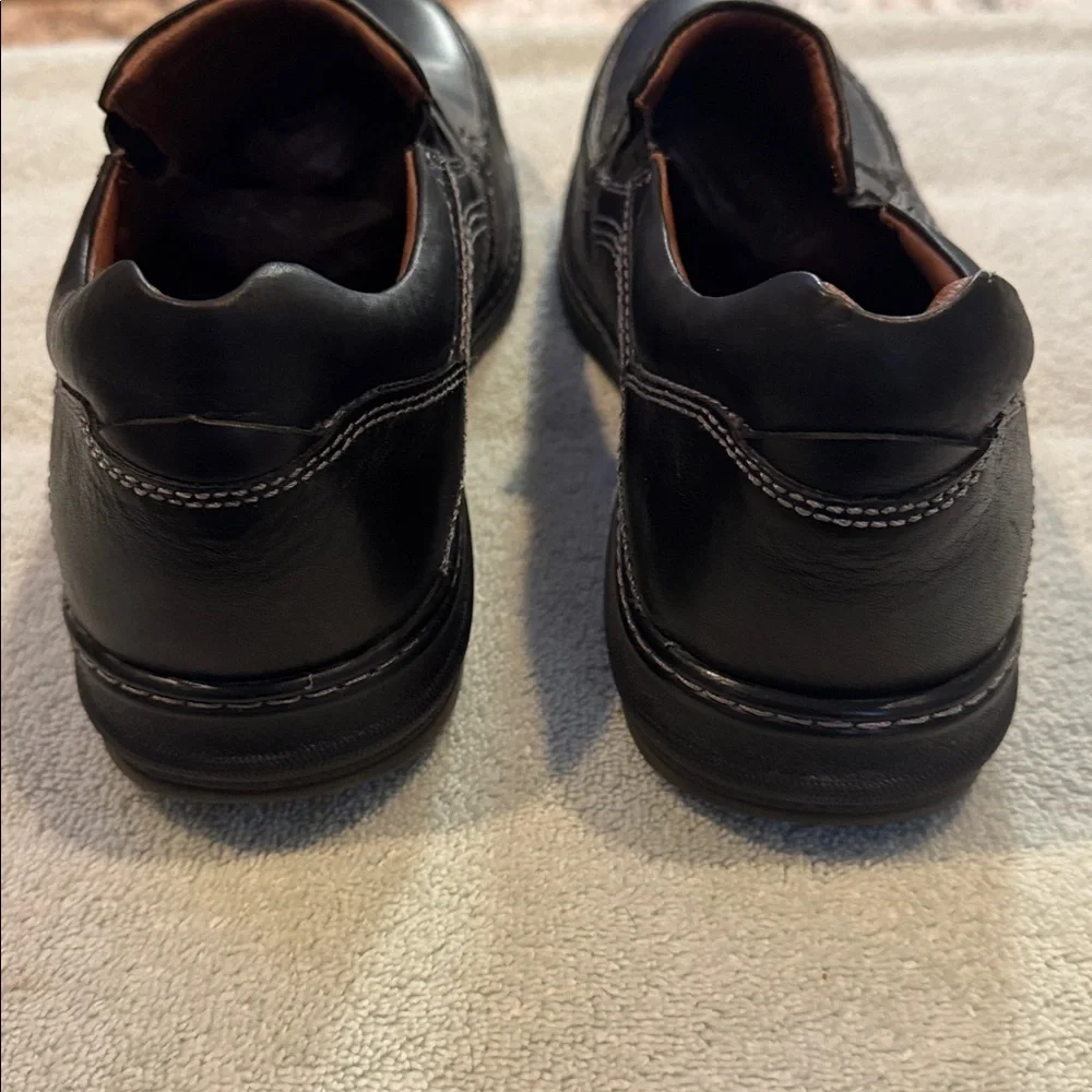 Johnston‎ & Murphy Black Leather Men's Shoes size 10.5